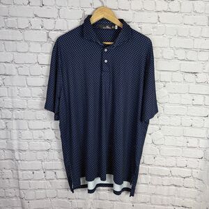 Ralph Lauren RLX Golf Polo Navy Dots 2XL